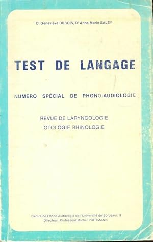 Test de langage - Geneviève Dubois