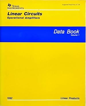 Linear circuits Operational amplifiers : Data book Volume 1 1992 - Collectif