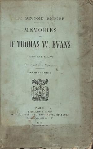 Mémoires - Docteur Thomas W Evans