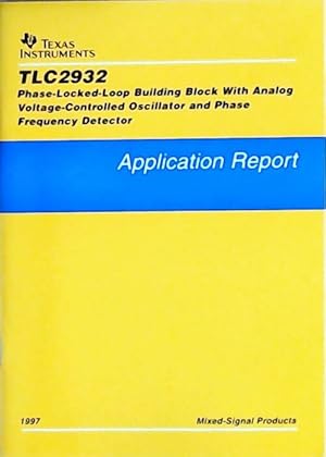 TLC2932 Phase-locked-loop building block with analog voltage-controlled oscillator and phase freq...