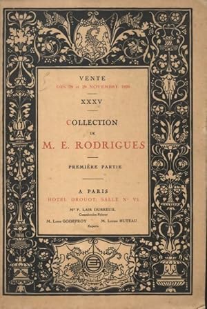 Collection de M.E.Rodrigues 1?re partie - Collectif