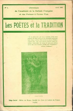 Les po tes et la tradition n 4 - Collectif