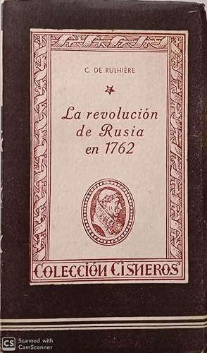 Image du vendeur pour La revolucin de Rusia en 1762 mis en vente par Llibres Capra