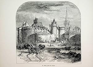 Saint-Malo, Bretagne, France, vue ca. 1875