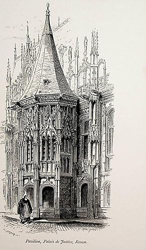 Rouen, Normandie, France, Le Palais de Justice, vue ca. 1875