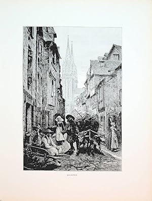 Quimper, Bretagne, France, vue ca. 1875