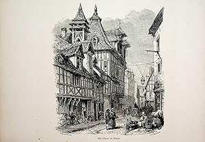 Rouen, Normandie, France, street view, vue ca. 1875