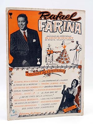 Imagen del vendedor de CANCIONERO. RAFAEL FARINA: EL CANTE YA TIENE REY (Rafael Farina) Bistagne, Circa 1950. OFRT a la venta por Libros Fugitivos