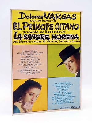 CANCIONERO. EL PRINCIPE GITANO Y DOLORES VARGAS: SANGRE MORENA (Dolores Vargas) Bistagne, 1961. OFRT