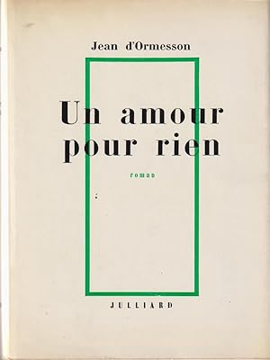 Immagine del venditore per Un amour pour rien venduto da Librodifaccia