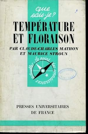 Imagen del vendedor de Que sais-je? N 1027 Temprature et floraison a la venta por Le-Livre