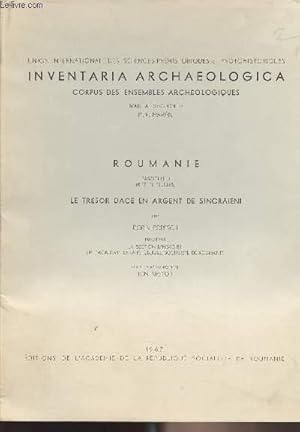 Imagen del vendedor de Union internationale des sciences prhistoriques et protohistoriques Inventaria Archaeologica - Corpus des ensembles archologiques - Roumanie - Fascicule 3 (R 17, 11 feuilles) Le trsor Dace en argent de Sincraieni Par Dorin Popescu a la venta por Le-Livre