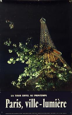 Plakat - France- Paris, villes-lumière. Offset.