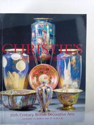 20th Century British Decorative Arts - Christie's auction catalogue 29th March 2001