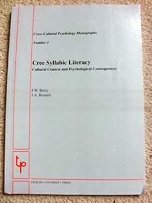 Cree syllabic literacy: Cultural context and psychological consequences (Cross-cultural psycholog...