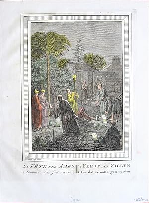 Seller image for Antique Copperplate Engraving. La Fete des Ames for sale by Ken Jackson