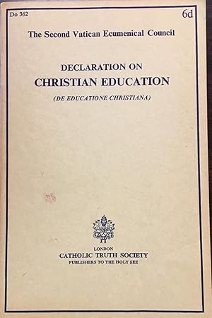 Image du vendeur pour Declaration on Christian Education (De Educatione Christiana) mis en vente par BookMarx Bookstore