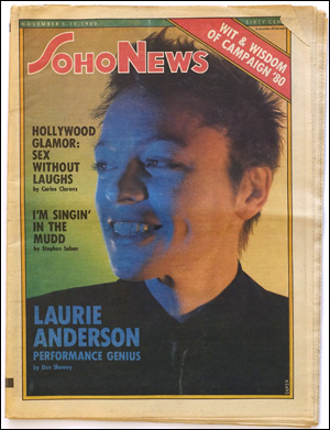 Image du vendeur pour SoHo News, Vol. 8, No. 6 (November 5-11, 1980) mis en vente par Specific Object / David Platzker