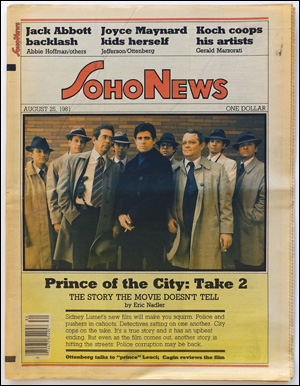 Imagen del vendedor de SoHo News, Vol. 8, No. 47 (August 19-25, 1981) a la venta por Specific Object / David Platzker