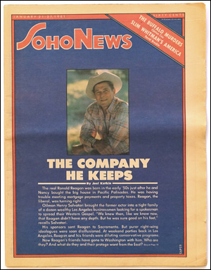 Image du vendeur pour SoHo News, Vol. 8, No. 17 (January 21-27, 1981) mis en vente par Specific Object / David Platzker