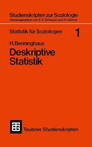 Imagen del vendedor de Statistik fr Soziologen 1 a la venta por Versandantiquariat Felix Mcke