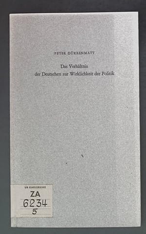 Seller image for Das Verhltnis der Deutschen zur Wirklichkeit des Politik. Carl Friedrich Siemens Stiftung - Themen V. for sale by books4less (Versandantiquariat Petra Gros GmbH & Co. KG)