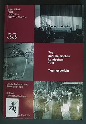 Immagine del venditore per Tag der Rheinischen Landschaft - Tagungsbericht. Beitrge zur Landesentwicklung: Nr. 33. venduto da books4less (Versandantiquariat Petra Gros GmbH & Co. KG)