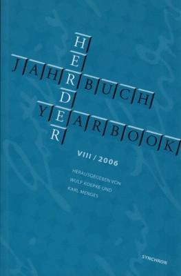 Bild des Verkufers fr Herder Jahrbuch / Herder Yearbook VIII / 2006. zum Verkauf von Antiquariat Jenischek