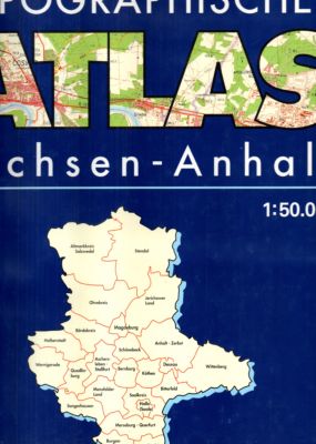 Topographischer Atlas Sachsen-Anhalt 1:50000.