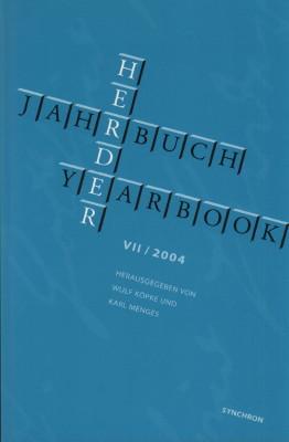 Bild des Verkufers fr Herder Jahrbuch / Herder Yearbook VII / 2004. zum Verkauf von Antiquariat Jenischek