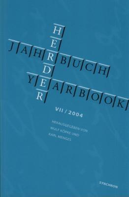 Imagen del vendedor de Herder Jahrbuch / Herder Yearbook VII / 2004. a la venta por Antiquariat Jenischek