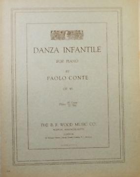 Bild des Verkufers fr Danza Infantile, for Piano, Op.45 zum Verkauf von Austin Sherlaw-Johnson, Secondhand Music