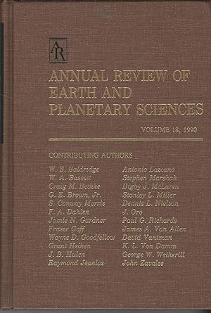 Annual Review of Earth and Planetary Sciences Volume 18, 1990.