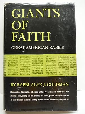 Giants of faith;: Great American rabbis,