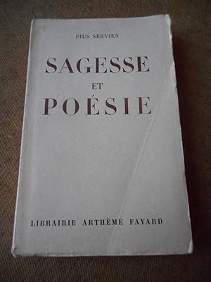 Image du vendeur pour Sagesse et poesie mis en vente par Frederic Delbos