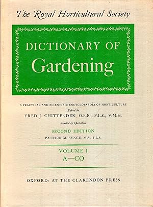 Immagine del venditore per The Royal Horticultural Society Dictionary of Gardening a practical and scientific encyclopaedia of horticulture (four volumes + Supplement) venduto da Pendleburys - the bookshop in the hills