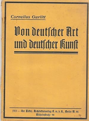 Von deutscher Art und deutscher Kunst.