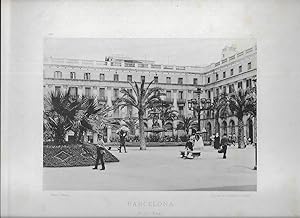 Fototipia. Barcelona, Plaza Real 1892