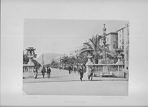 Fototipia. Barcelona, El Paseo de Colón 1892