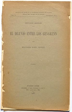 Imagen del vendedor de El diluvio entre los Genakenn : mitologa aborigen. a la venta por Archiv Fuenfgiebelhaus