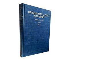 Greek and Latin Authors: 800 BC - AD 1000
