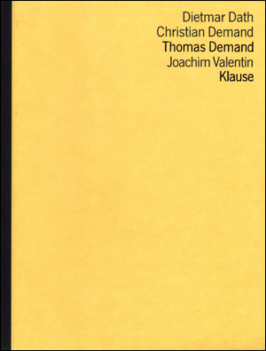 Image du vendeur pour Thomas Demand : Klause mis en vente par Specific Object / David Platzker