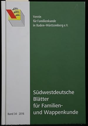 Südwestdeutsche Blätter für Familien- und Wappenkunde. Band 34.