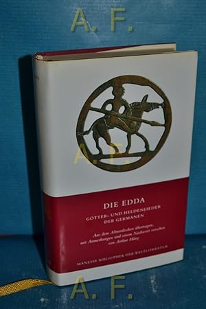 Bild des Verkufers fr Die Edda : Gtter- u. Heldenlieder d. Germanen. aus d. Altnord. bertr., mit Anm. u.e. Nachw. vers. von Arthur Hny / Manesse Bibliothek der Weltliteratur zum Verkauf von Antiquarische Fundgrube e.U.