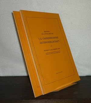 Material zur Aufteilung der I.G. Farbenindustrie Aktiengesellschaft. [2 Bände. - Von Hermann Gross].