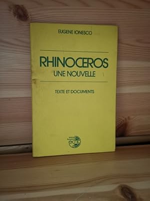 Rhinoceros Novelle, in französischer Sprache