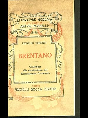 Imagen del vendedor de Brentano a la venta por Librodifaccia