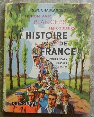 Image du vendeur pour Histoire de France. Cours moyen de 8e et 7e. mis en vente par Librairie les mains dans les poches