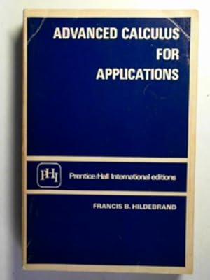 Seller image for Advanced calculus for applications for sale by Cotswold Internet Books