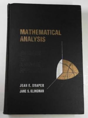 Imagen del vendedor de Mathematical analysis: Business and economic applications a la venta por Cotswold Internet Books